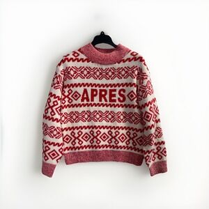 Target Women's S Crewneck Graphic Pullover Sweater A New Day viral Apres sweater